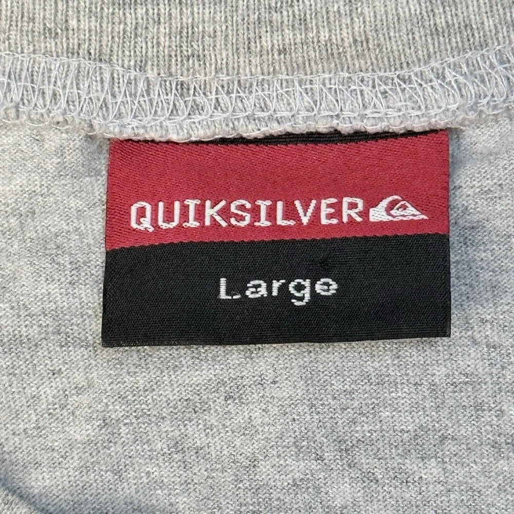 Vintage Y2K Quicksilver Men L Hawaii Sleeveless T-Shirt Floral Logo Surf Skate - Picture 3 of 10
